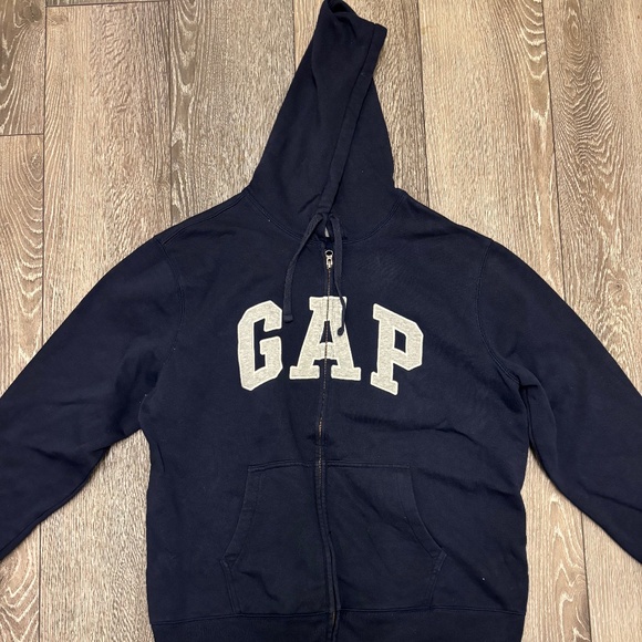 Dark blue Gap zip up hoodie - Picture 1 of 2